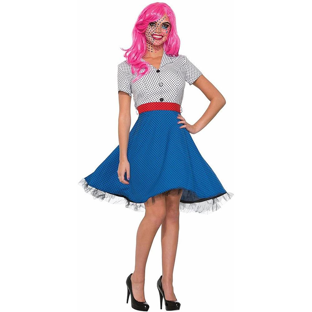 Pop Art Ms. Dottie Costume Dress Adult Women