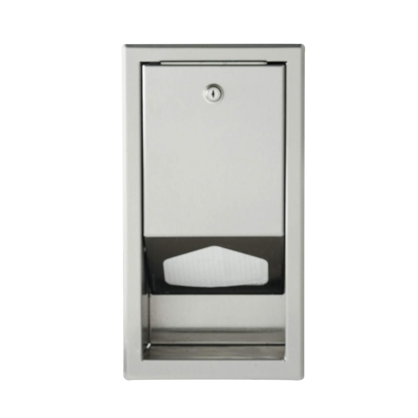 Wall Mounted Paper Liner Dispenser for Baby Changing Stations in Commercial Restrooms, Easy to Install, Meets All Safety Standards in USA, Canada &#x26; Europe (Stainless Steel)