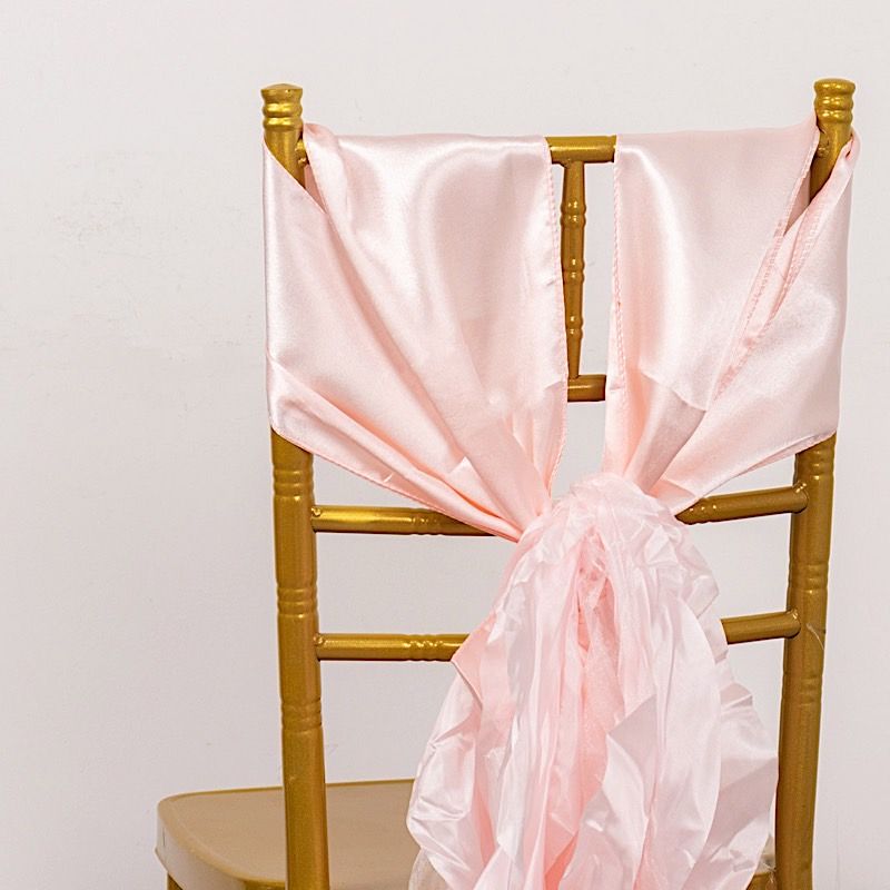 Buy in Bulk 5 Curly Willow Chiffon Satin CHAIR SASHES Michaels