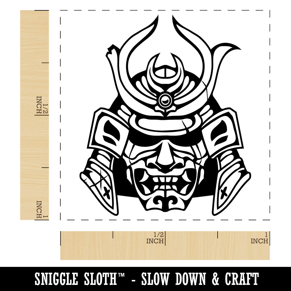 Samurai Warrior Oni Helmet Self-Inking Rubber Stamp Ink Stamper | Michaels