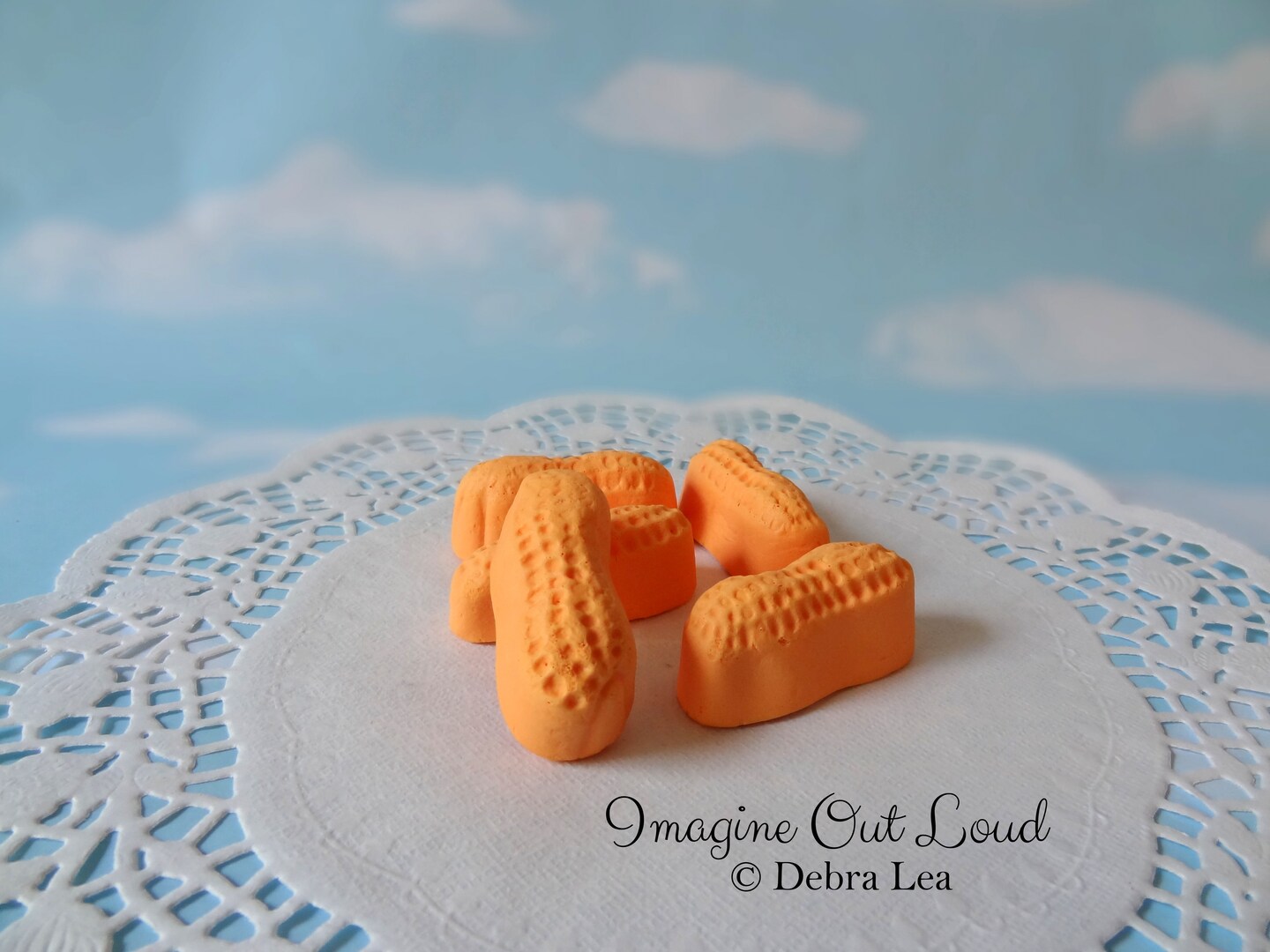 Set of Fake Candy Faux Orange Circus Peanuts Halloween Trick or Treat Candies Photo Props Display product 3