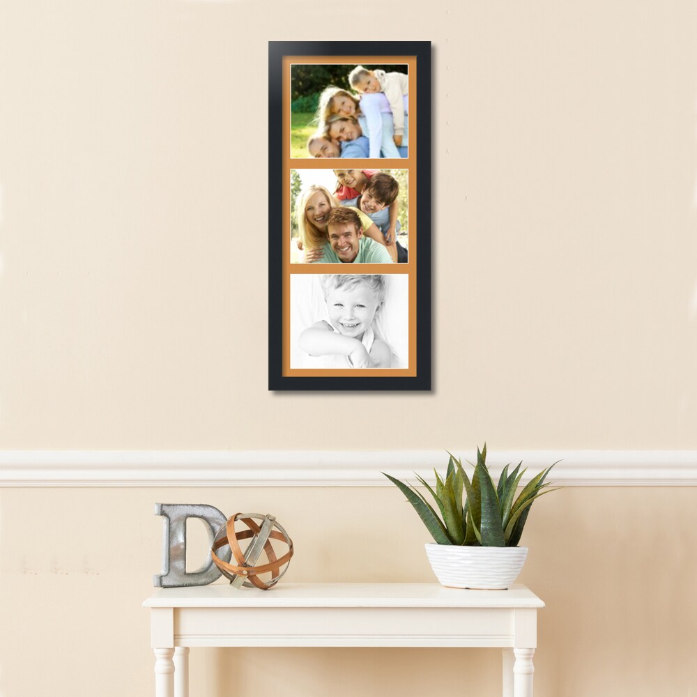 ArtToFrames Collage Photo Picture Frame with 3 - 8x10 inch Openings, Framed in Black with Over 62 Mat Color Options and Plexi Glass (CSM-3926-2156)