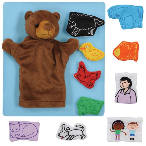Creative Minds Bear Puppet and Story Props - 12 Pieces