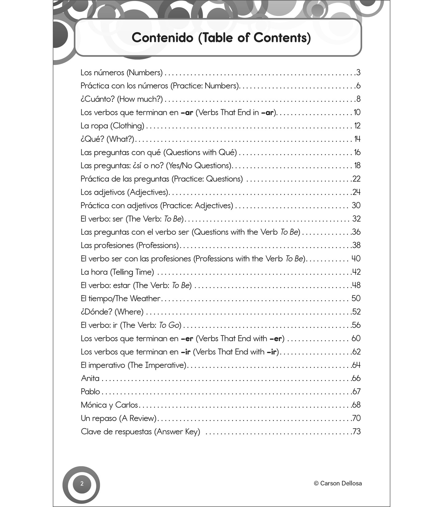 Carson Dellosa Skill Builders Level 2 Spanish Workbook for Kids Grades 6-8, Spanish Vocabulary Builder for Kids Ages 11-14, 6th– 8th Grade Spanish Workbook, Learn Spanish Parts of Speech, Time & More