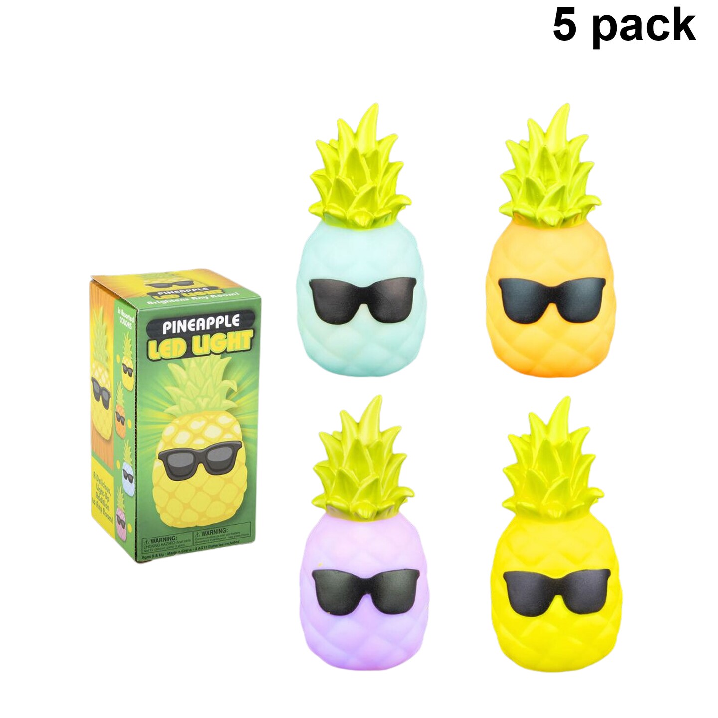 LED Pineapple Light | Hard plastic 5 inches | MINA&#xAE;
