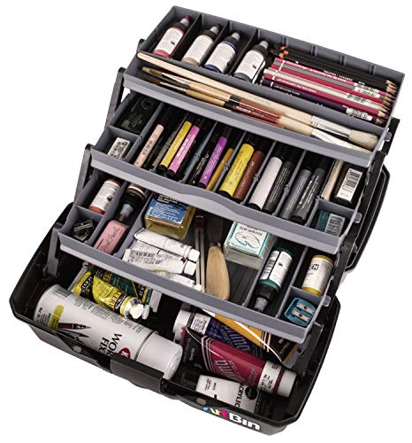 ArtBin 6893AG 3-Tray Art Supply Box, Portable Art & Craft