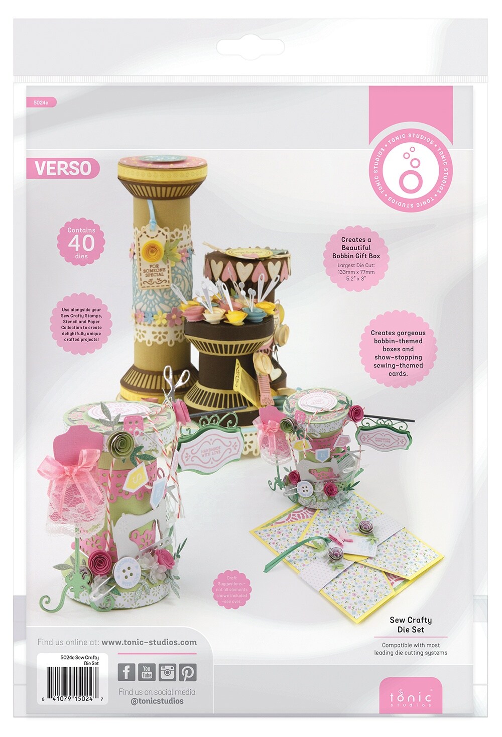 Tonic Studios Die Set-Sew Crafty Collection