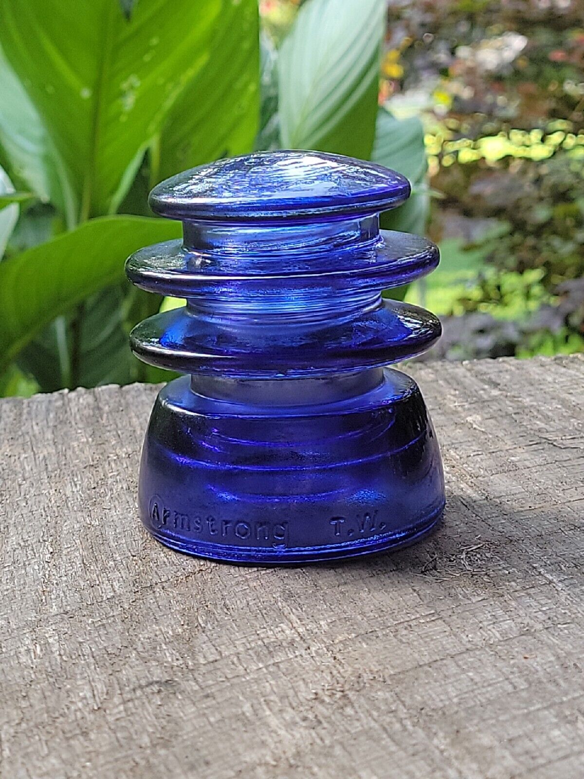 Decorative on sale blue glass