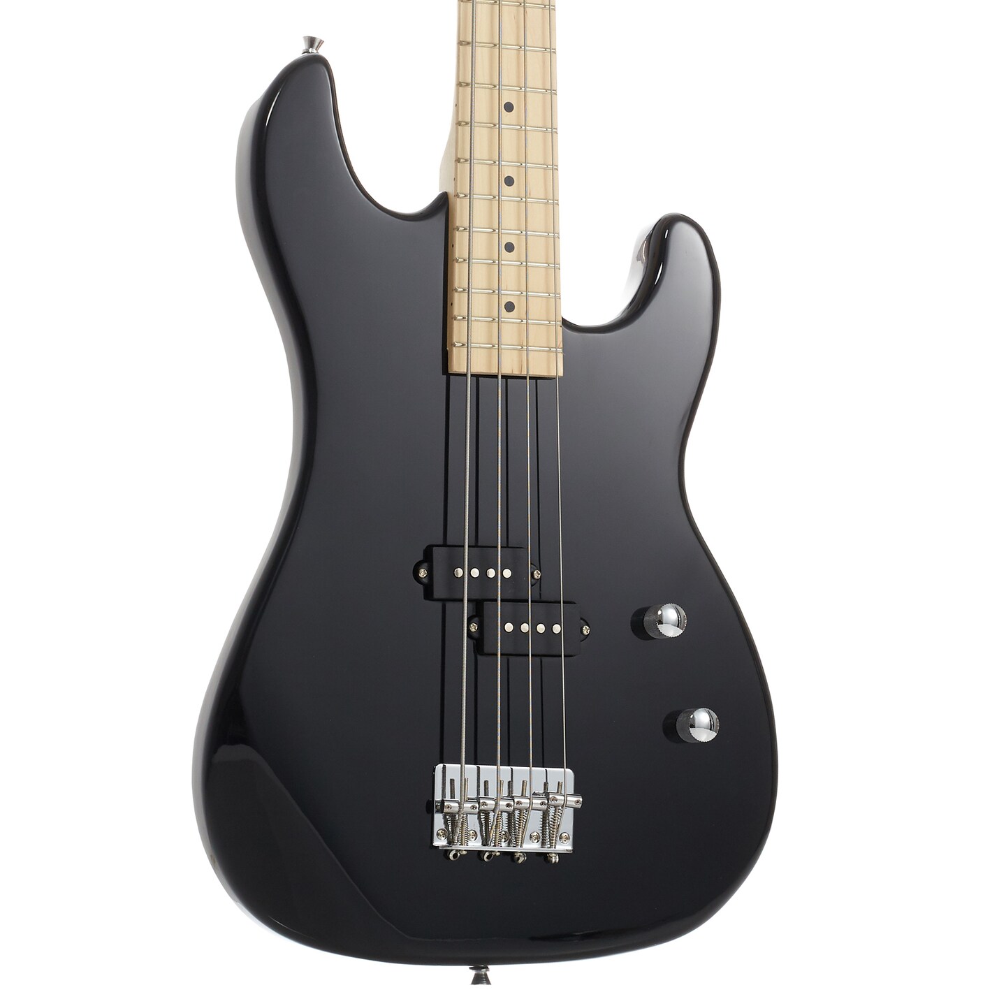 Davison Guitars 4-String Electric Bass Guitar - Full Size Right Handed Beginner Kit with Gig Bag and Accessories