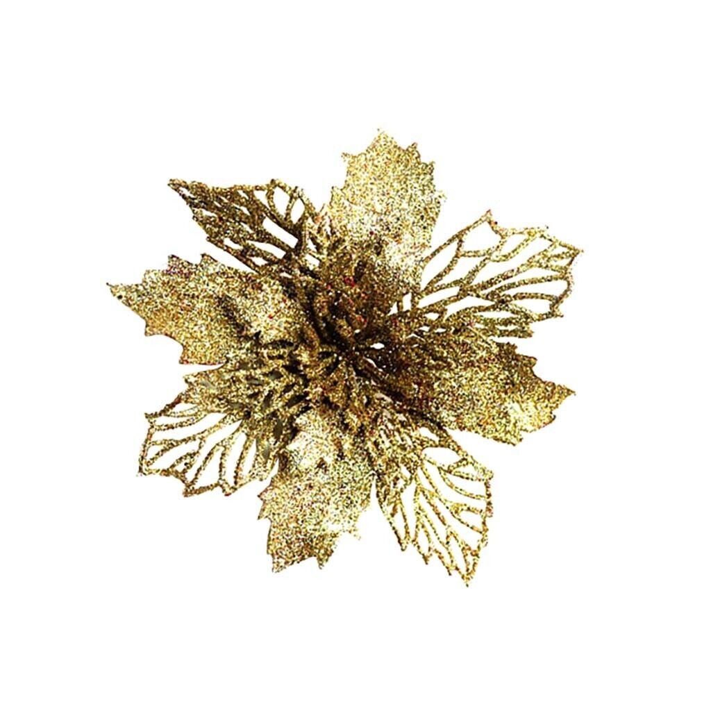 Kitcheniva Sparkling Poinsettia Christmas Ornaments 5 Pcs Michaels