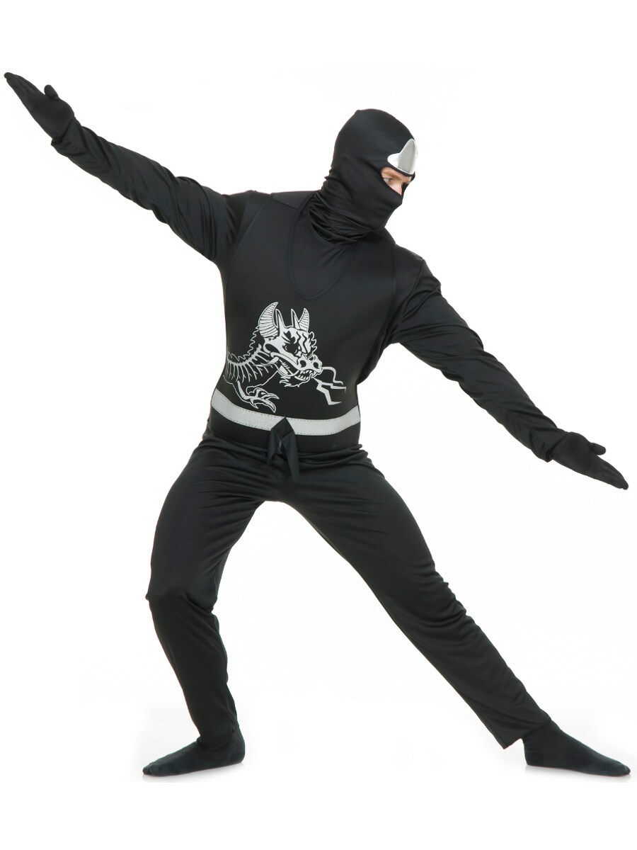  Cosplay.fm Men's Black Ninja Suit Ninja Cosplay