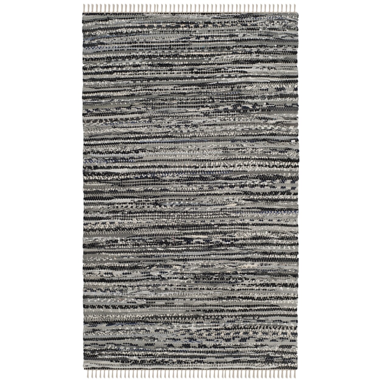 Safavieh Rag Rug Collection Rar128A Handwoven Grey Rug Area Rug Carpet Shag