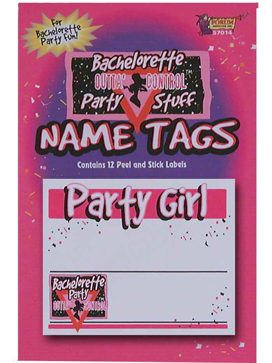 Adults Womens Bachelorette Party Name Tags Sticker Costume Accessory |  Michaels