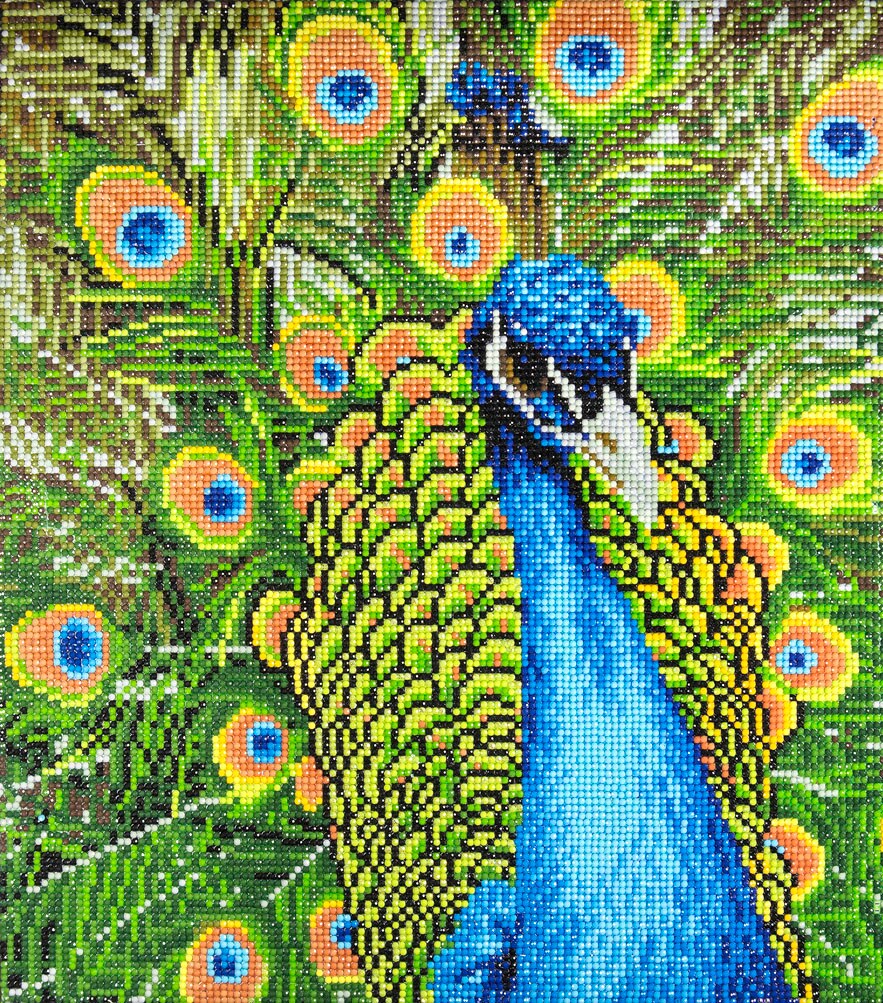 DIAMOND ART BY LEISURE ARTS Diamond Painting Kits For Adults 14&#x22;x16&#x22; Advanced Peacock, Full Drill, Diamond Art Kits, Dimond Art, Diamond Art for Adults, Diamond Art Kit