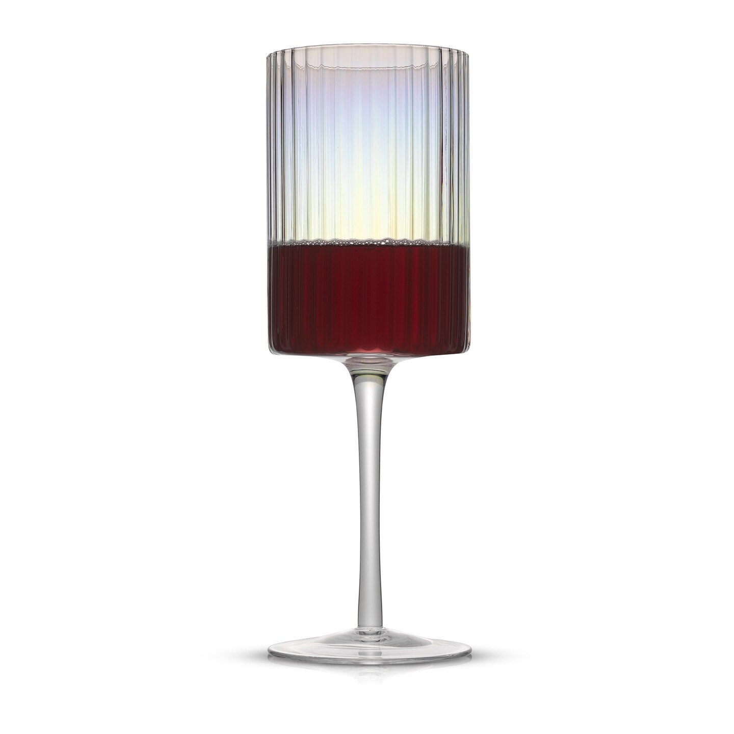 JoyJolt Christian Siriano Chroma Iridescent Red Wine Glass - 17.5 oz - Set of 2