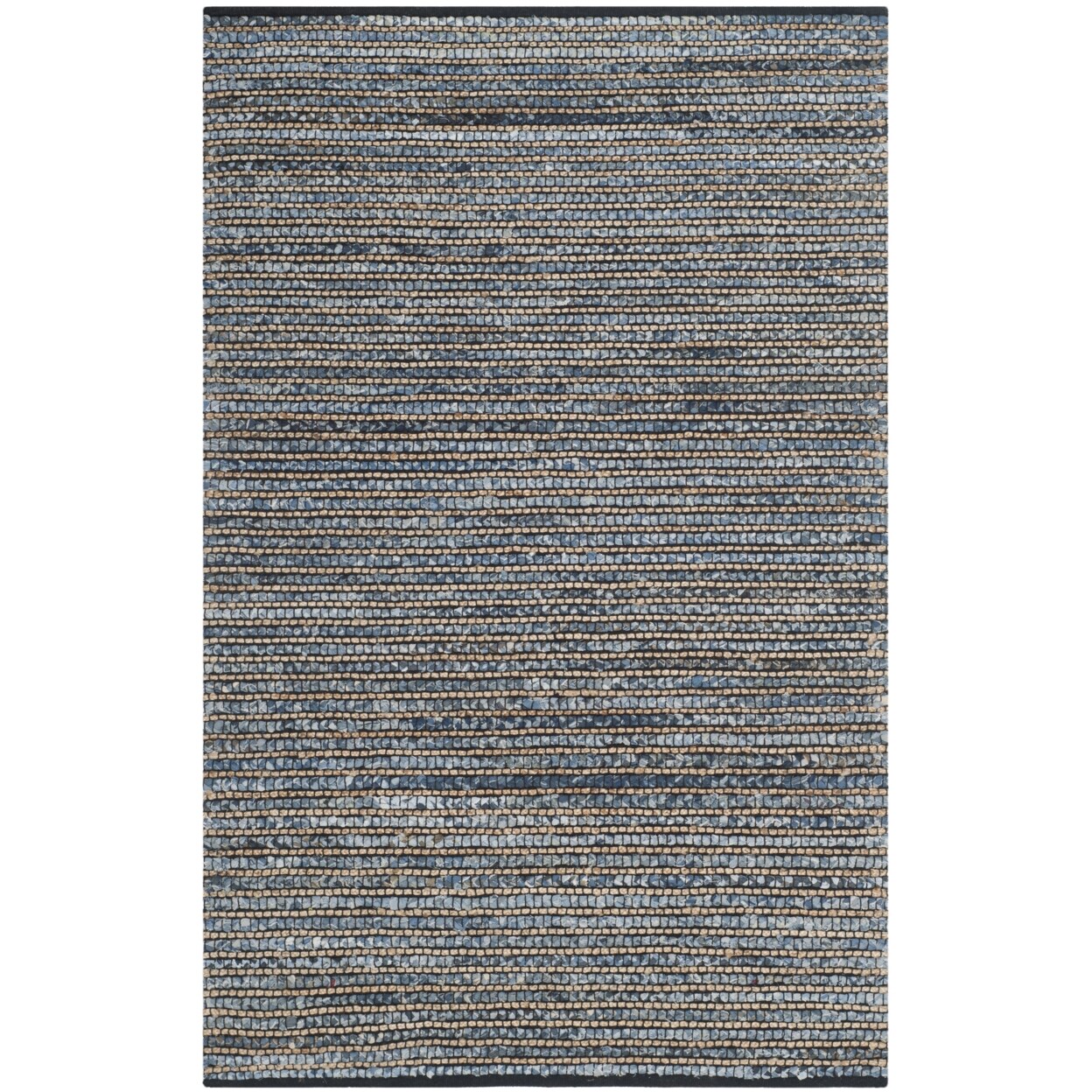 Safavieh Cape Cod Collection Cap365A Handwoven Blue Rug Area Rug Carpet Shag