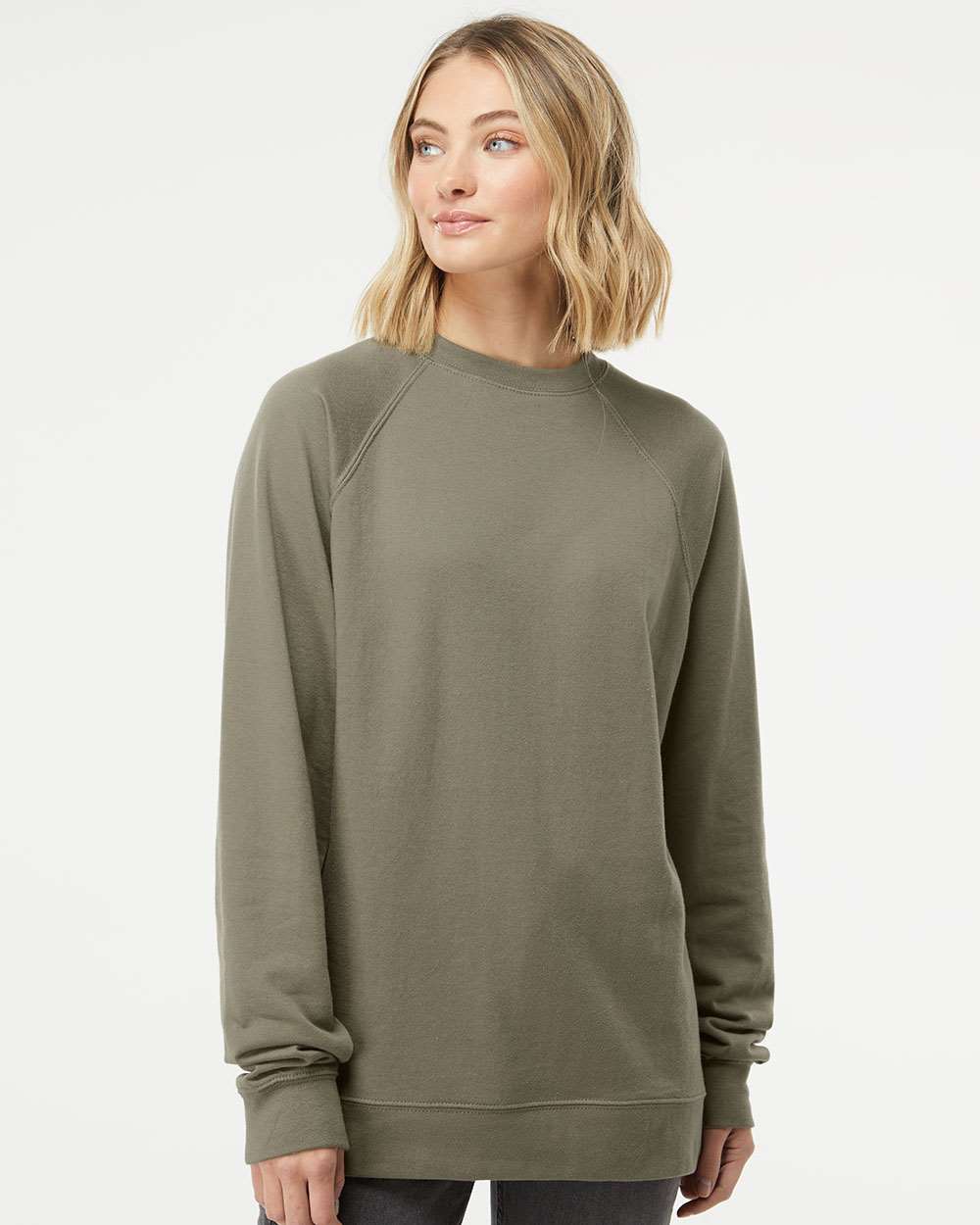 Unisex Lightweight French Terry Crewneck Sweatshirt | RADYAN&#xAE;