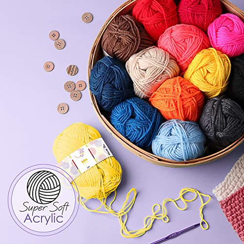 MCK My Crochet Kit for Beginners, Learn Crochet Starter Kit with  Step-By-Step Guided Video Knitting and Crochet Accessories for Adult  Beginner and