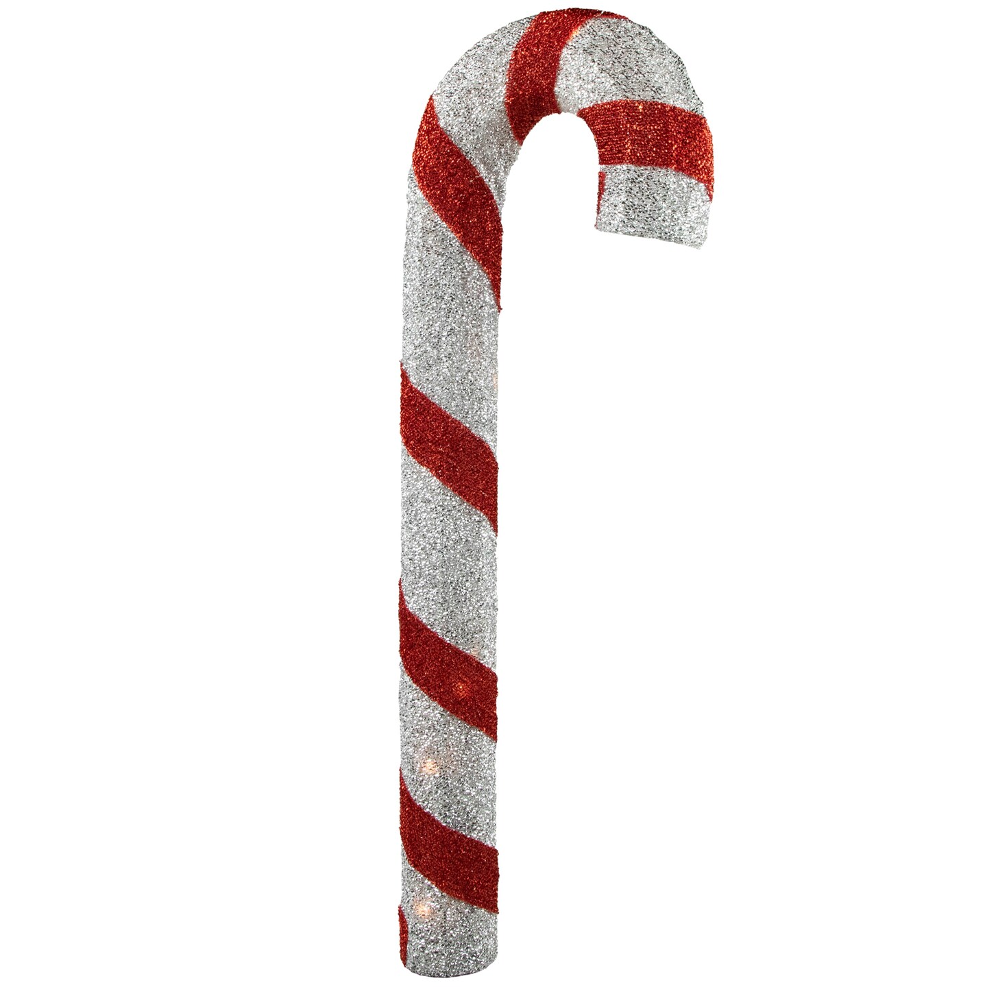 Northlight Lighted Striped Candy Cane  Outdoor Christmas Decoration - 31&#x22; - Clear Lights