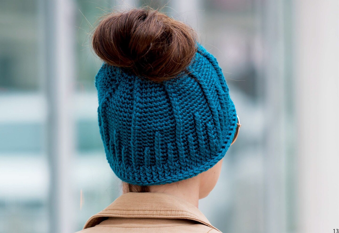 Leisure Arts Messy Bun Hats, Plus! Crochet Book