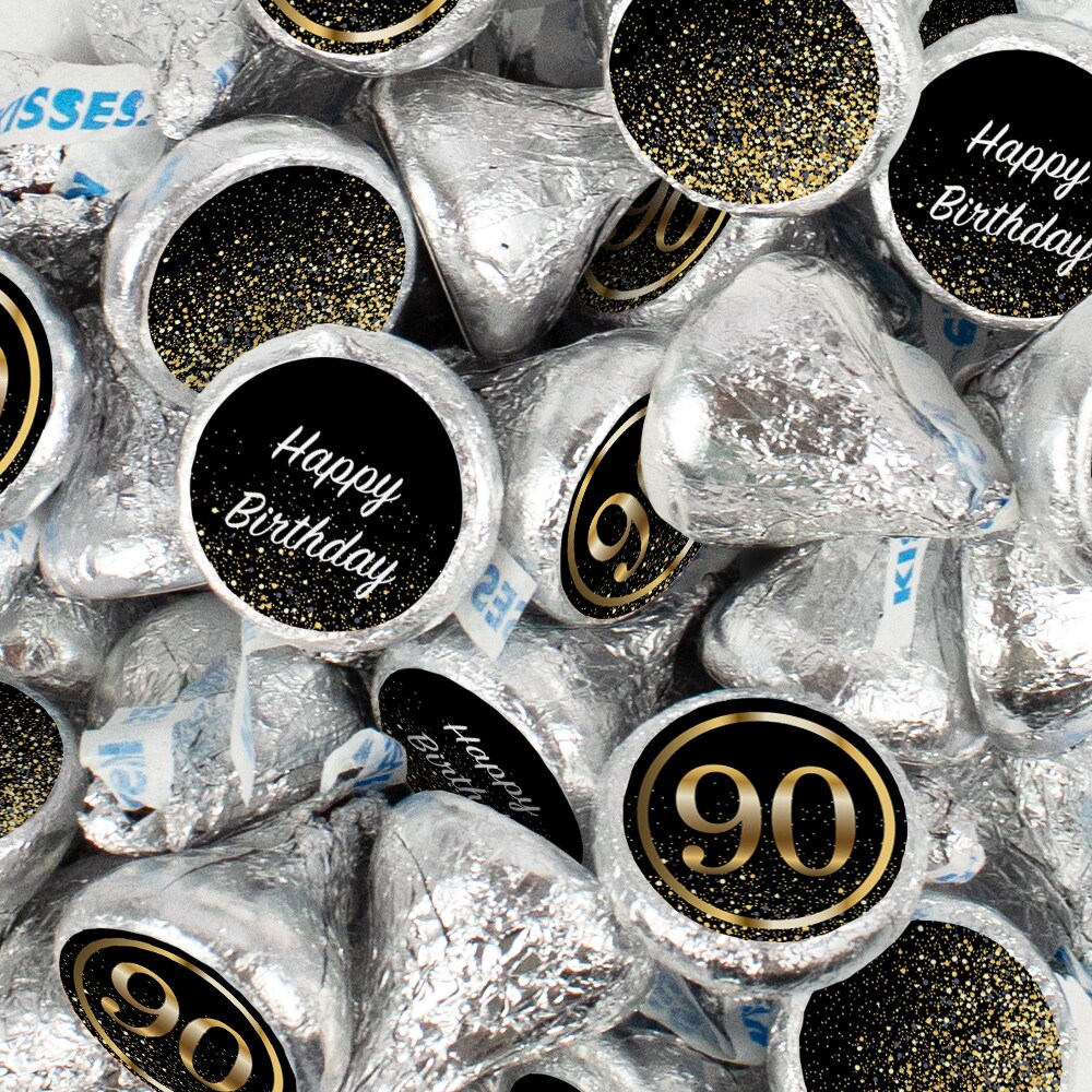 90th Birthday Candy Party Favors Chocolate Hershey&#x27;s Kisses Bulk