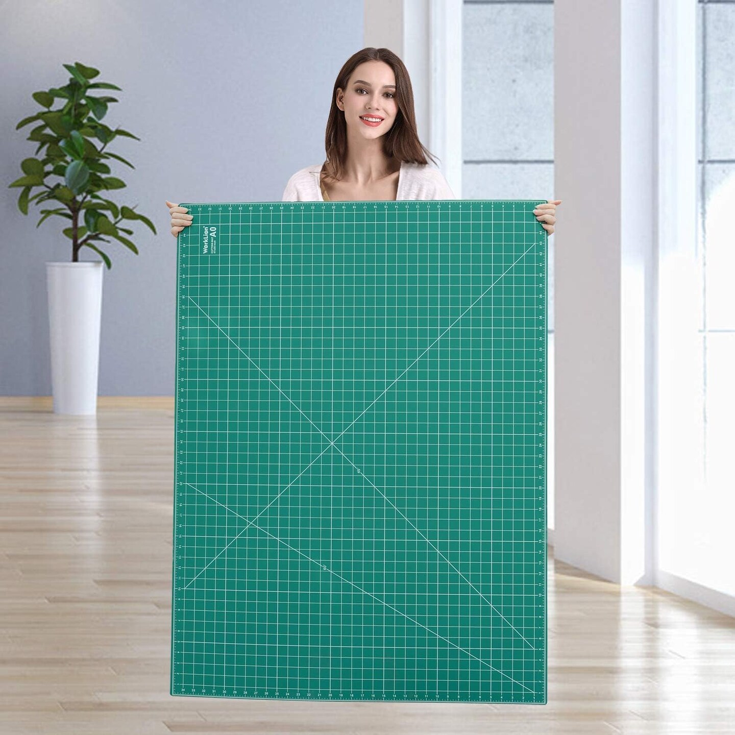6&#x22; x 48&#x22; Self Healing Cutting Mat: Double sided 5-Ply Non-Slip - Professional for Scrapbooking &#x26; Quilting &#x26; Sewing &#x26; Arts &#x26; Crafts Project (Green)&#x2026;