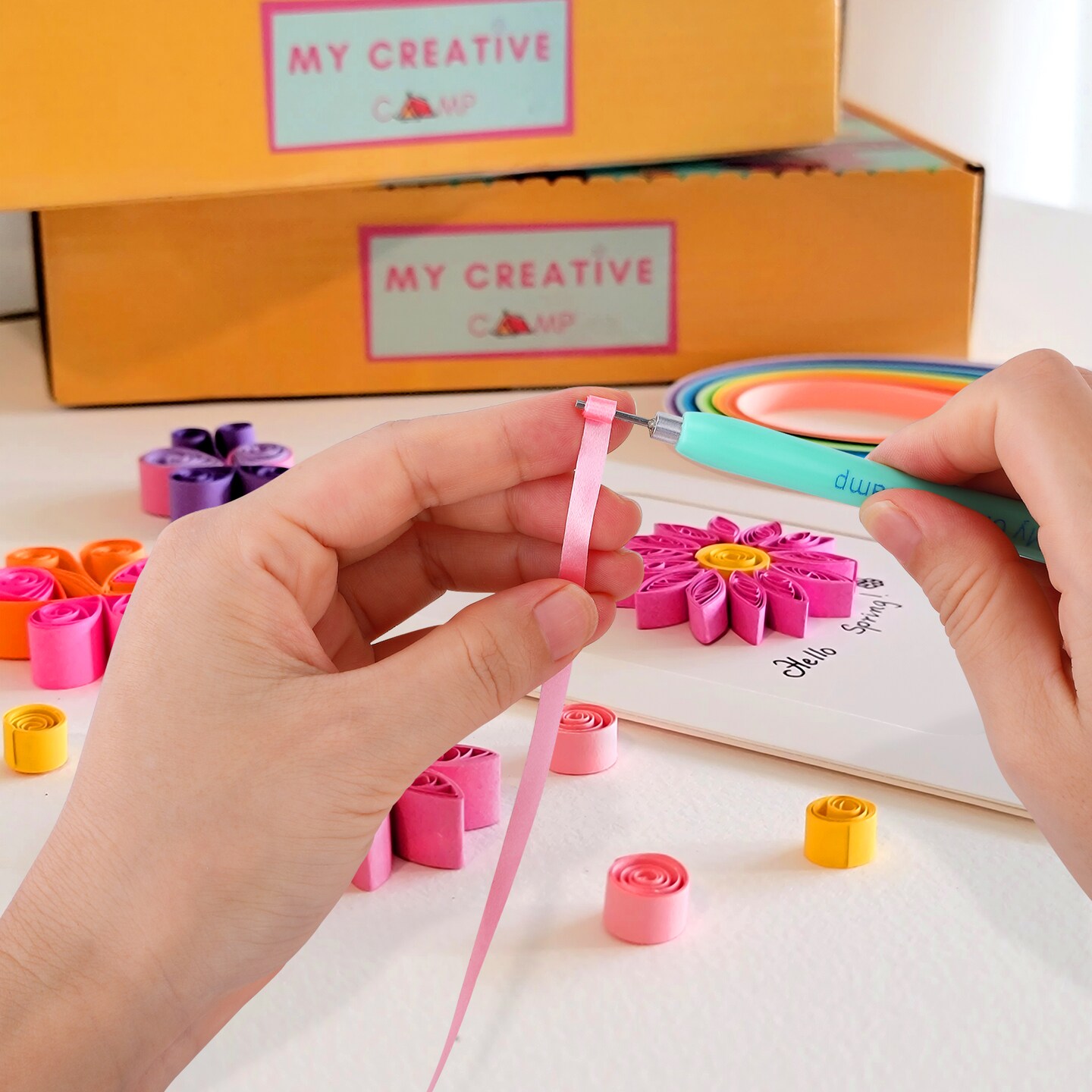 Kit De 10 Outils à Fente Pour Paperolles (quilling) - Aiguille En Acier, Manches Colorés - DIY, Cardmaking - 2