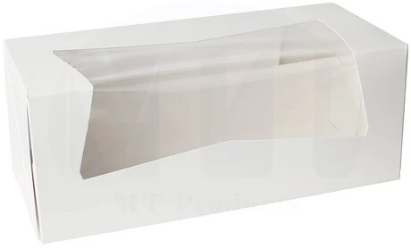 9 x 4 x 3.5&#x22; White Bakery Boxes with Window Pastry Boxes for Cakes, Cookies and Desserts