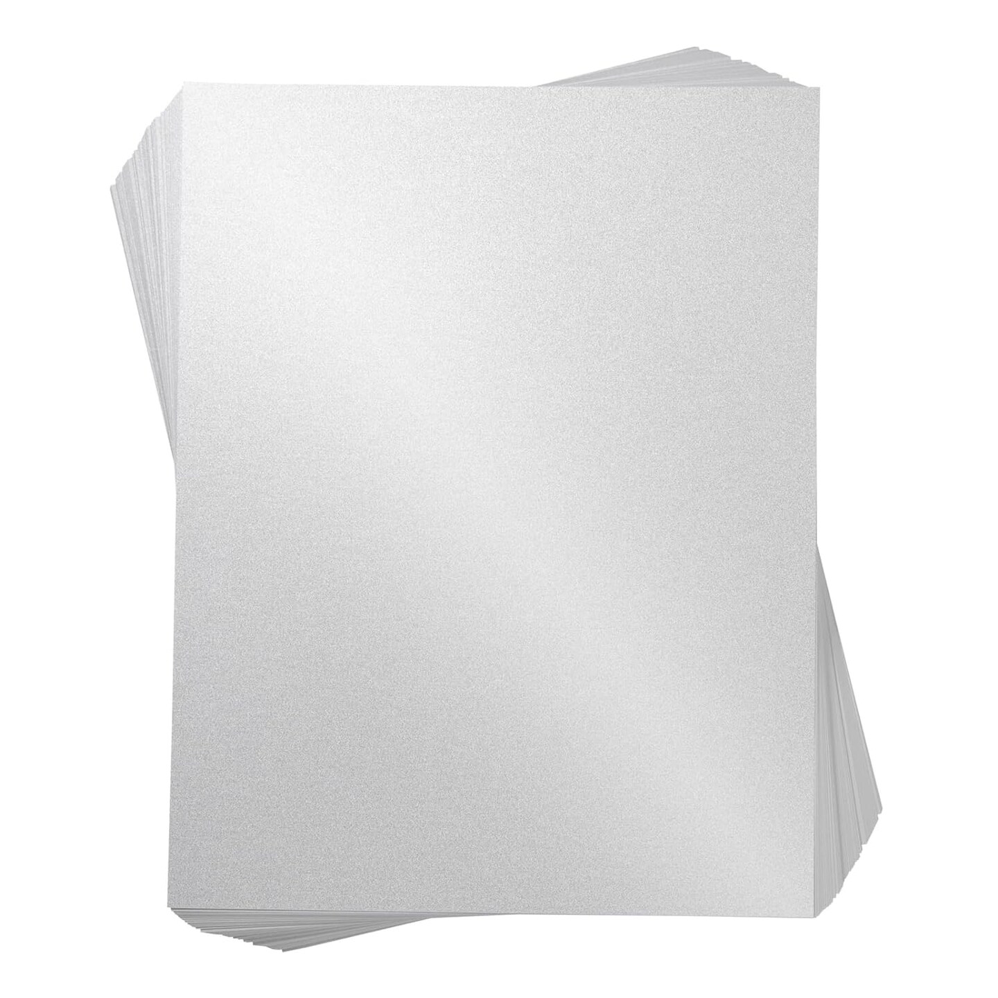 Shimmer Paper, 96-Pack White Metallic Cardstock, Double Sided, Laser Printer Friendly, Perfect for Weddings, Baby Showers, Birthdays, Craft, Letter Size Sheets, 8.5 x 11 inches