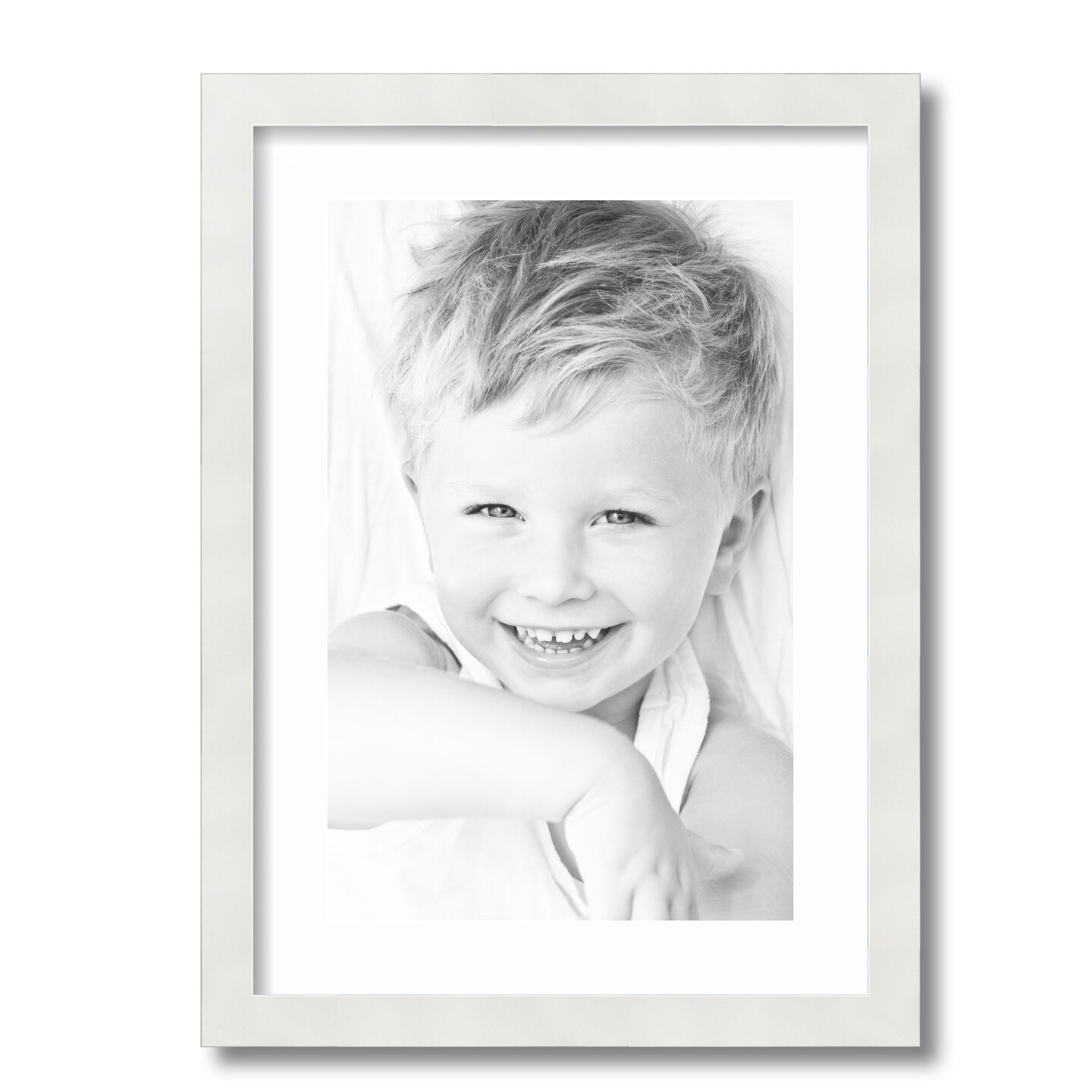ArtToFrames 15x21" Matted Picture Frame with 11x17" Single Mat Photo Opening Framed in 1.25" White and 2" Mat (FWM-3966-15x21)