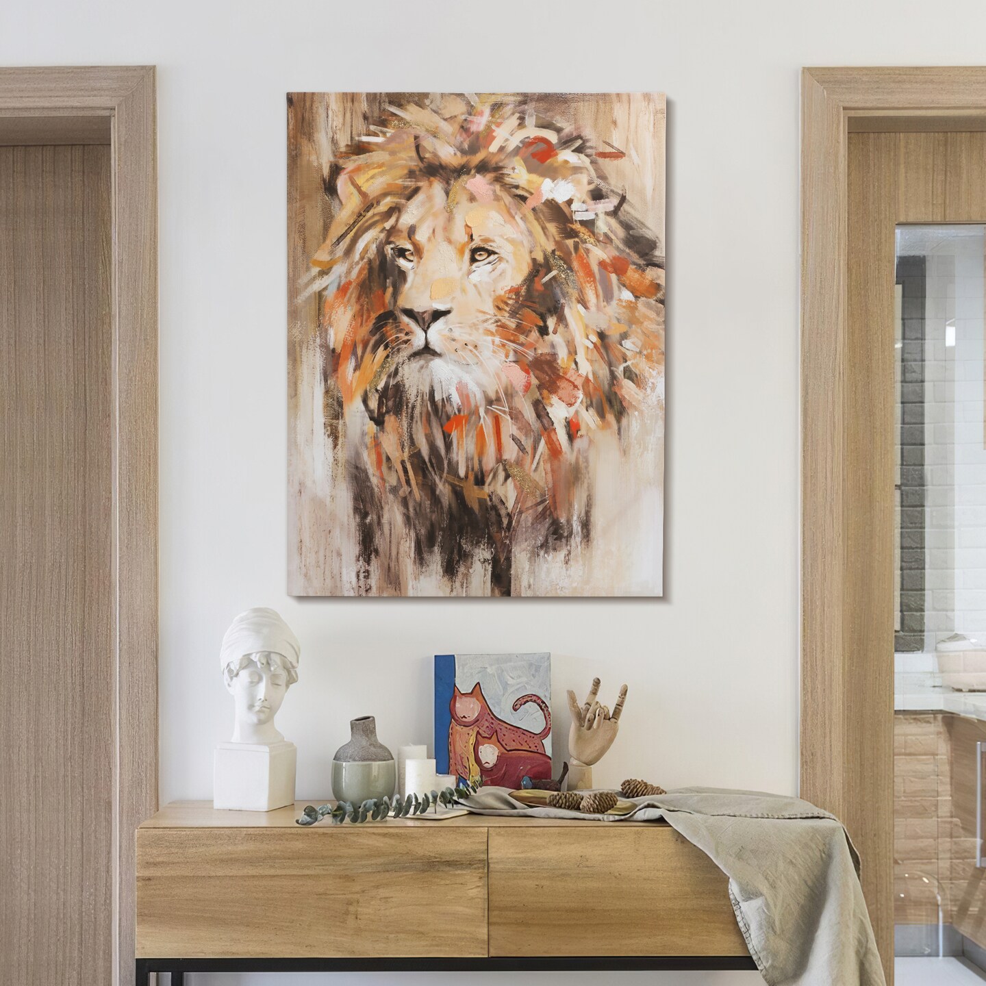 Animals Pictures Wall Decor Canvas Wall Art 3 Piece Framed Wall Art