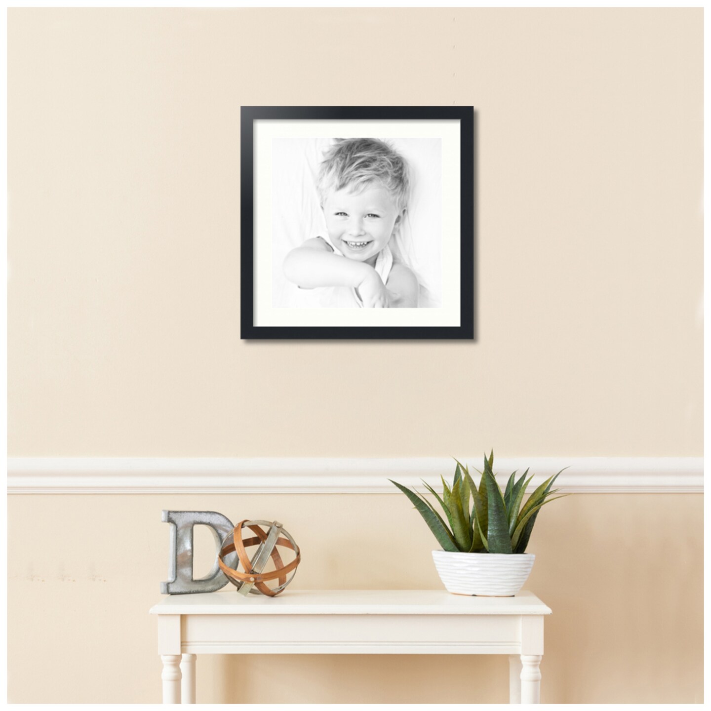  ArtToFrames 20x20 inch Black Picture Frame