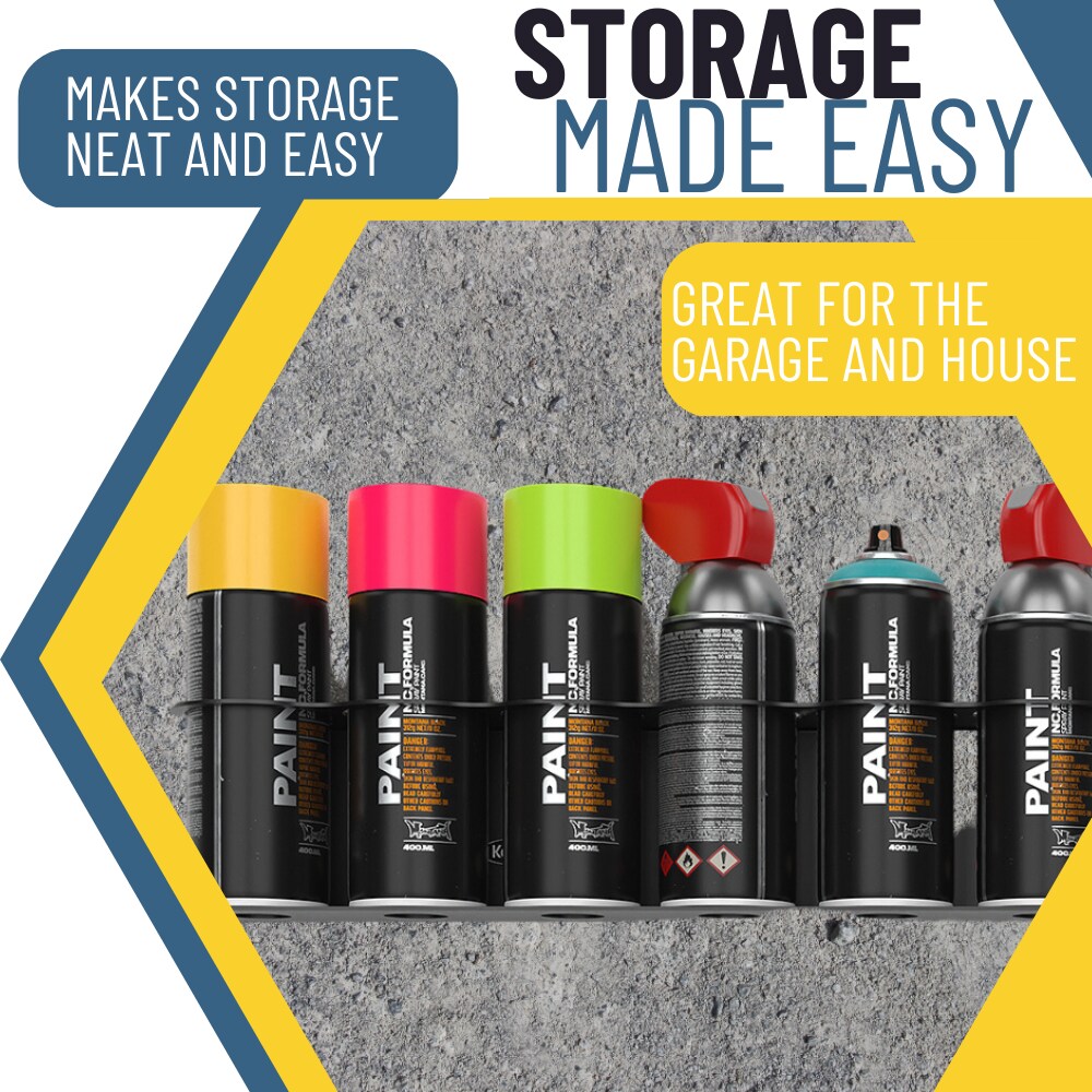 Aerosol Spray Can Holder | Craft Workspace Paint Bottle Organizer