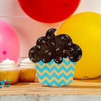 6 in. Unfinished Wooden Cupcake Shape