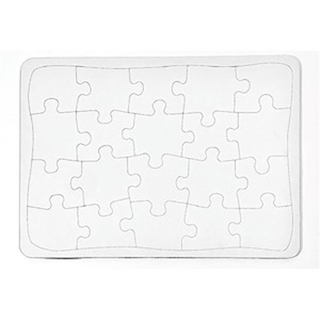 Ashley  14 x 10 in. Blank Puzzle, White