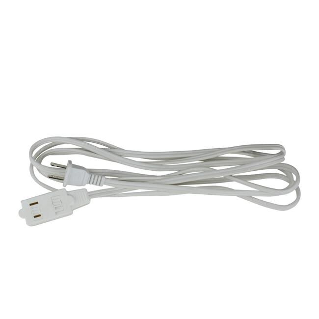 Northlight 34316457 9 ft. Outdoor Power Extension Cord with 3-Outlets &#x26; Safety Locks, White