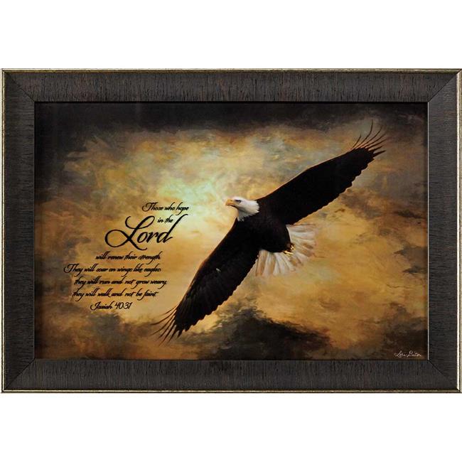 Dicksons 27E1812655 Soaring Eagle Isaiah 40 31, Framed Wall Art