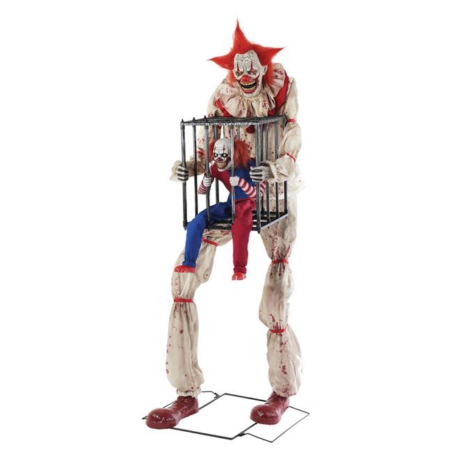 Morris Costumes MR124654 Cagey Clown with Clown in Cage Prop