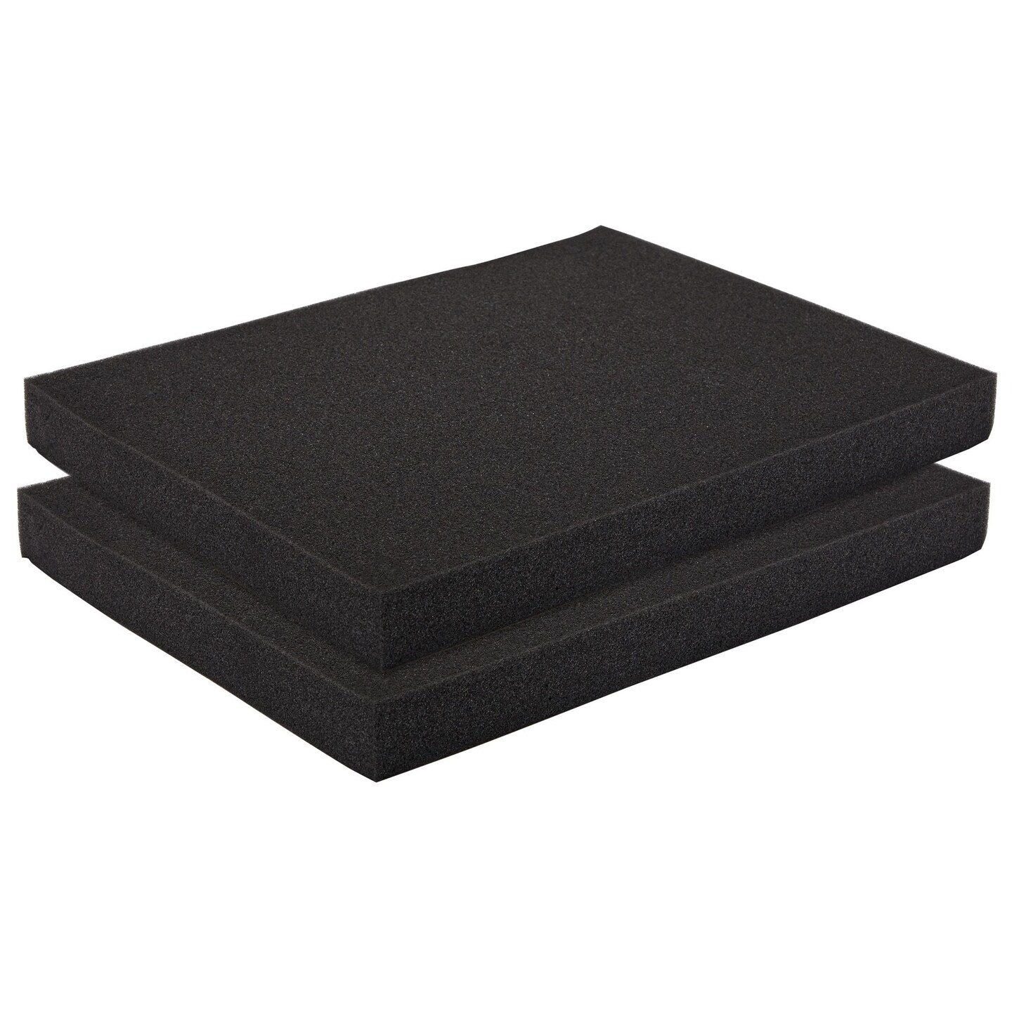 2-Pack Packing Foam Sheets - 16x12x1.5 Customizable Polyurethane