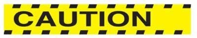 Caution Party Tape (Pack of 12)