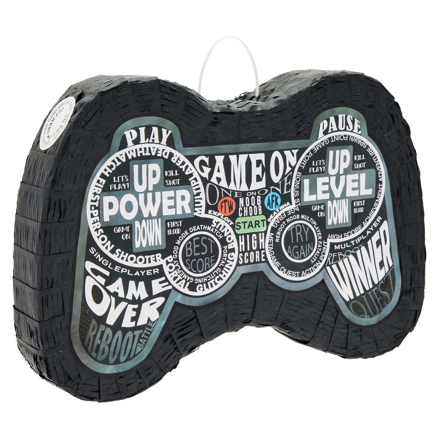 Small Video Game Controller Pinata for Gamer Birthday Party Decorations, 16.5 x 11 x 3 Inches