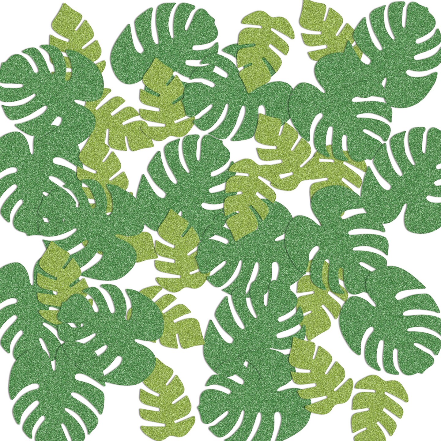 Tropical Palm Leaf Del Sparkle Confetti, (Pack of 12)