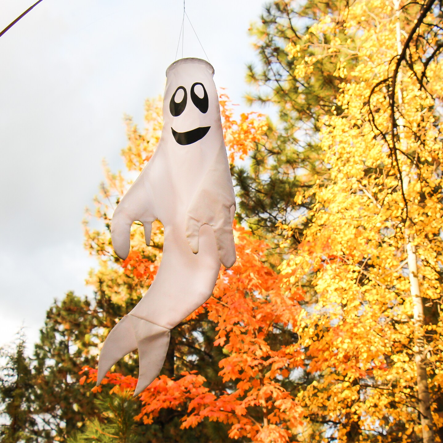 In the Breeze Large 43 inch Ghost Windsock Halloween Hanging Decoration