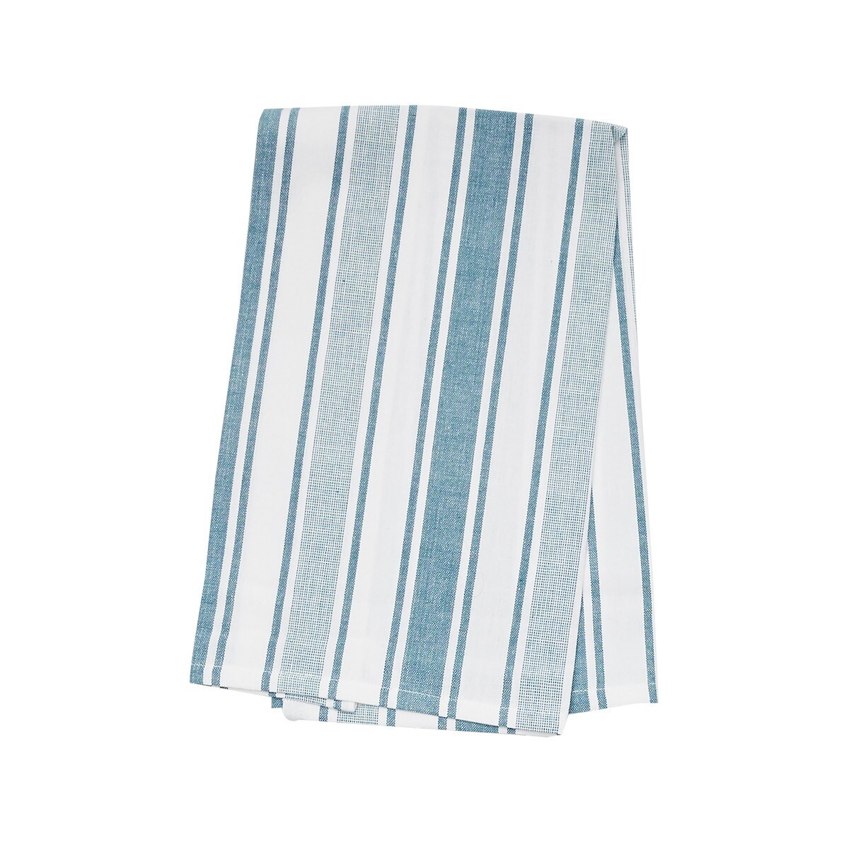 Chandler Stripe Adriatic Woven Cotton Kitchen Towel