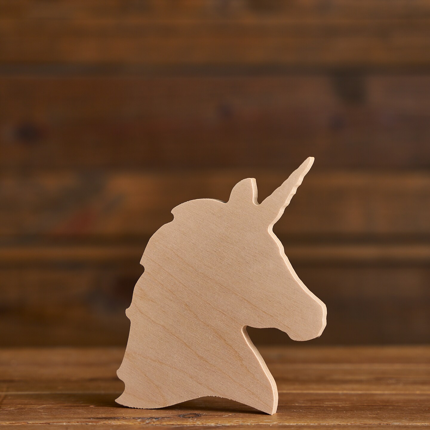 6.5 in. Unfinished Unicorn Head