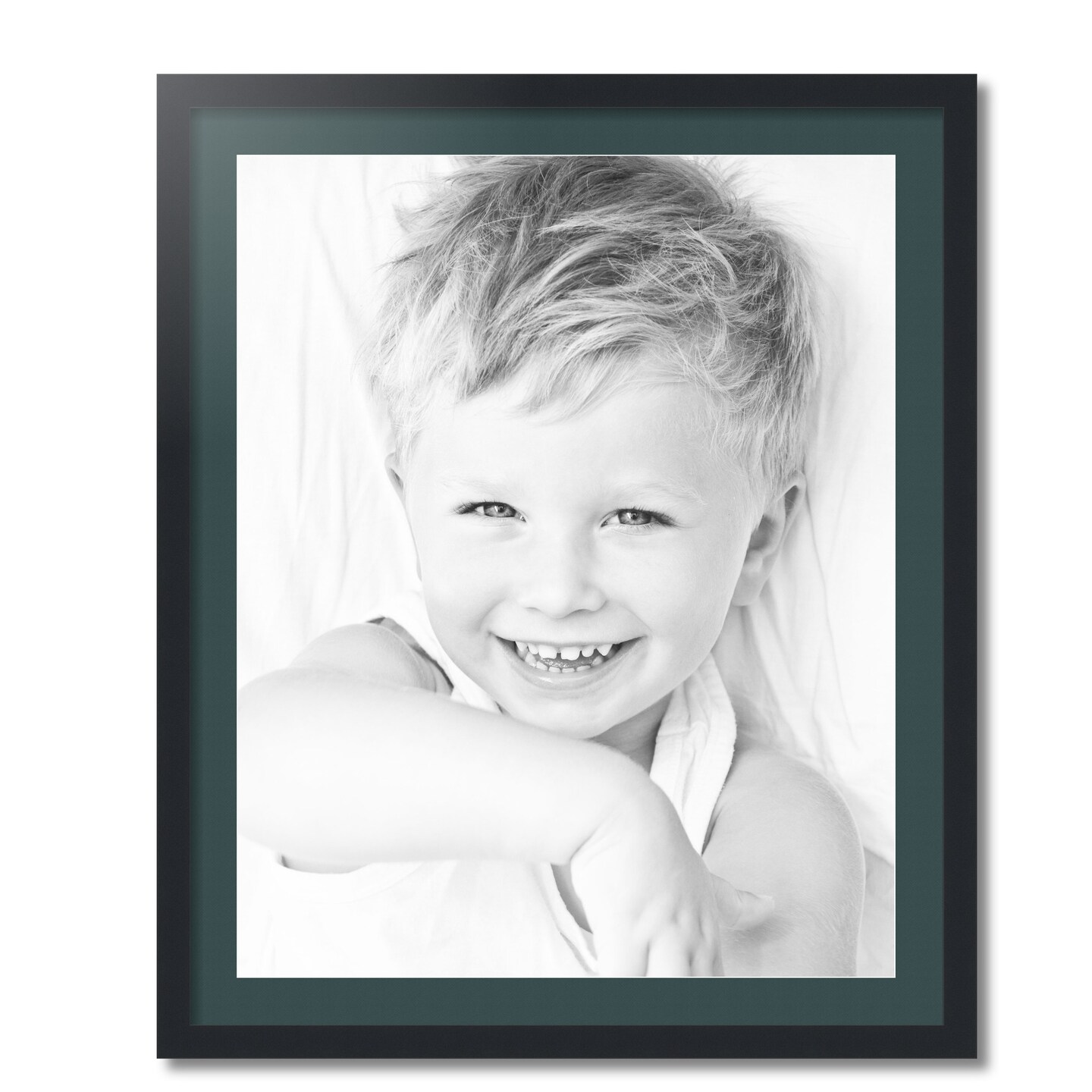 ArtToFrames 28x34&#x22; Matted Picture Frame with 24x30&#x22; Single Mat Photo Opening Framed in 1.25&#x22; Black and 2&#x22; Mat (FWM-3926-28x34)