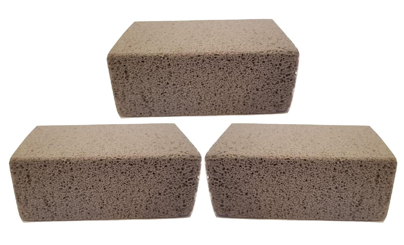 Grill Cleaning Block - Non-Slip Grip Natural Pumice Stone BBQ / Flat Top Griddle Cleaner Brick