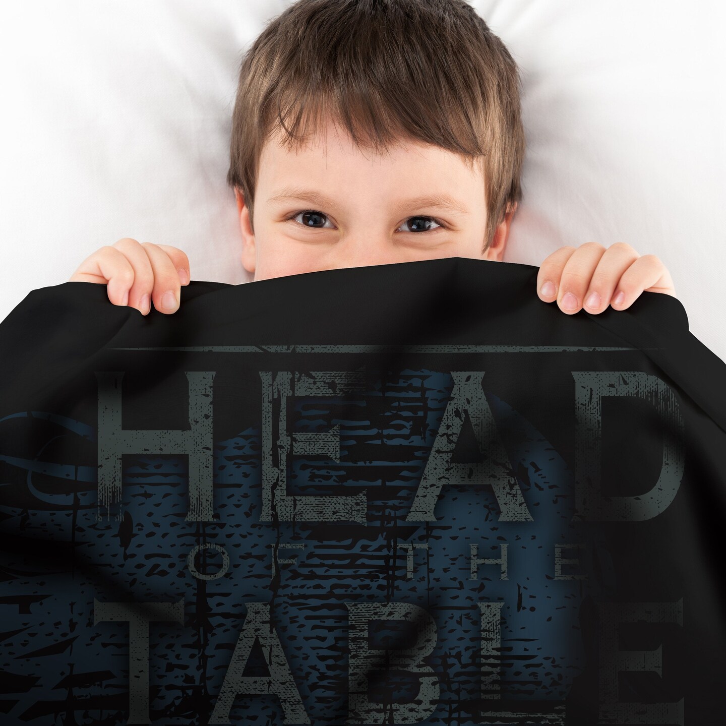 Sleep Squad WWE Roman Reigns 60” x 80” Raschel Plush Blanket - Head of Table