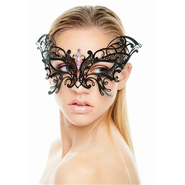 Kayso BG001PKBK Black Elegant Butterfly Metal Laser Cut Masquerade