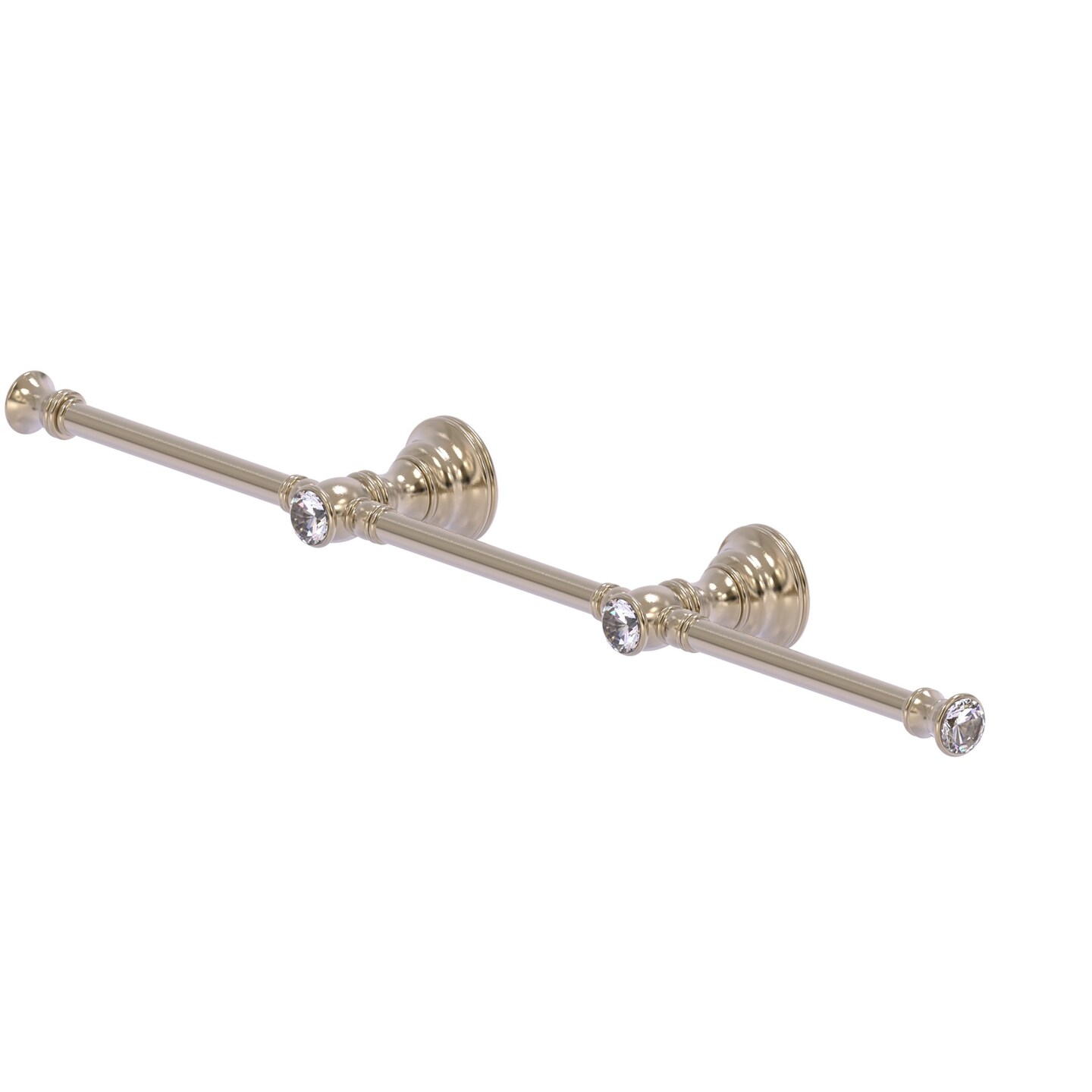Carolina Crystal Collection 3 Arm Guest Towel Holder - Antique Pewter
